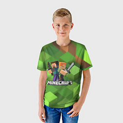 Футболка детская MINECRAFT, цвет: 3D-принт — фото 2