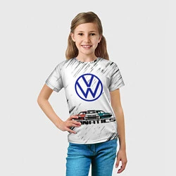 Футболка детская Volkswagen, цвет: 3D-принт — фото 2