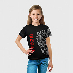 Футболка детская Россия, цвет: 3D-принт — фото 2
