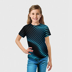Футболка детская Плавность,, цвет: 3D-принт — фото 2