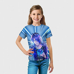 Футболка детская Аниме Роза, цвет: 3D-принт — фото 2