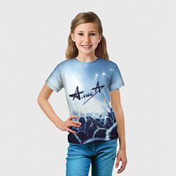 Футболка детская Алиса, цвет: 3D-принт — фото 2