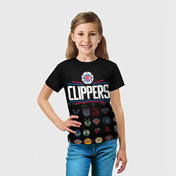 Футболка детская Los Angeles Clippers 2, цвет: 3D-принт — фото 2