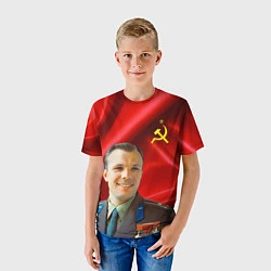 Футболка детская Юрий Гагарин, цвет: 3D-принт — фото 2