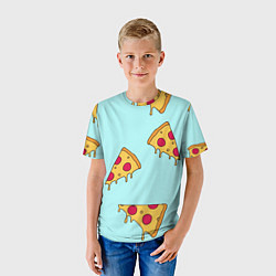 Футболка детская Ароматная пицца, цвет: 3D-принт — фото 2