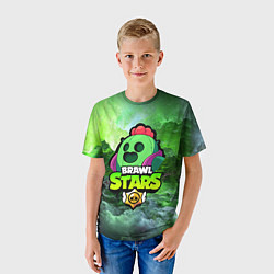 Футболка детская BRAWL STARS SPIKE, цвет: 3D-принт — фото 2