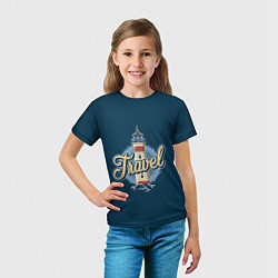Футболка детская Путешествие, цвет: 3D-принт — фото 2