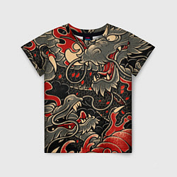 Детская футболка Dsquared tatoo DRAGON