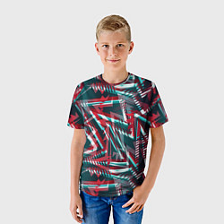 Футболка детская Glitch микс, цвет: 3D-принт — фото 2