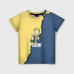 Футболка детская Fallout logo boy, цвет: 3D-принт