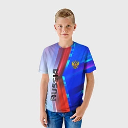 Футболка детская RUSSIA SPORT, цвет: 3D-принт — фото 2