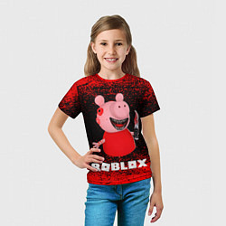 Футболка детская Roblox Piggy, цвет: 3D-принт — фото 2