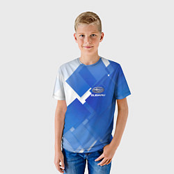 Футболка детская SUBARU, цвет: 3D-принт — фото 2