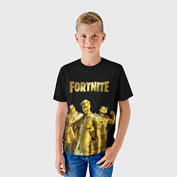 Футболка детская FORTNITE GOLD SQUAD, цвет: 3D-принт — фото 2