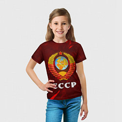 Футболка детская СССР USSR, цвет: 3D-принт — фото 2
