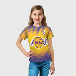 Футболка детская Los Angeles Lakers, цвет: 3D-принт — фото 2