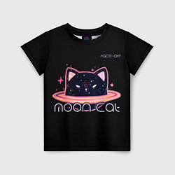 Детская футболка Face Off- Moon cat