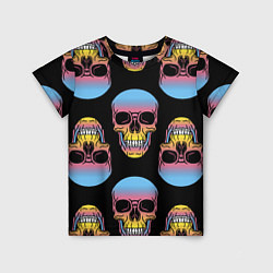 Детская футболка Neon skull!