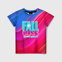 Футболка детская FALL GUYS: Ultimate Knockout, цвет: 3D-принт