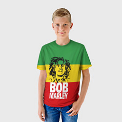 Футболка детская Bob Marley, цвет: 3D-принт — фото 2