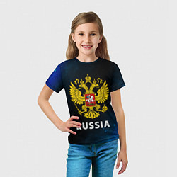 Футболка детская RUSSIA РОССИЯ, цвет: 3D-принт — фото 2