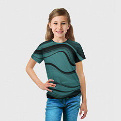 Футболка детская Абстракция, цвет: 3D-принт — фото 2
