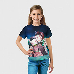 Футболка детская Убийца демонов, цвет: 3D-принт — фото 2
