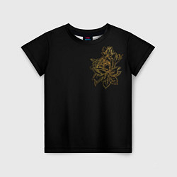 Детская футболка Золотая роза