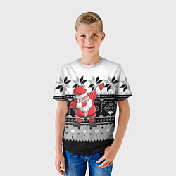 Футболка детская Свитер Santa DAB, цвет: 3D-принт — фото 2