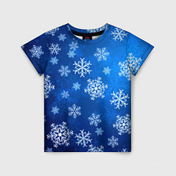 Детская футболка Новый Год Снежинки
