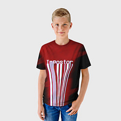 Футболка детская AMONG US - Impostor, цвет: 3D-принт — фото 2