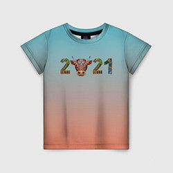 Детская футболка 2021 Год быка