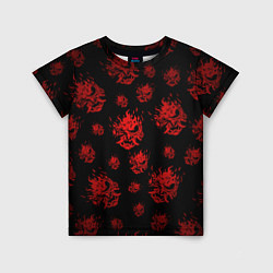 Детская футболка Samurai pattern - красный