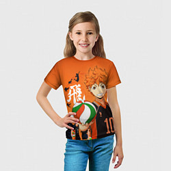 Футболка детская ВОЛЕЙБОЛ!! HAIKYUU!!, цвет: 3D-принт — фото 2