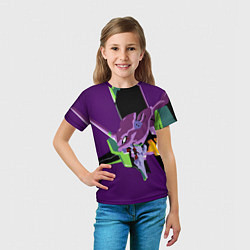 Футболка детская Евангилион, цвет: 3D-принт — фото 2