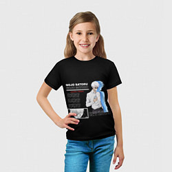 Футболка детская Сатору Гото Магическая битва, цвет: 3D-принт — фото 2