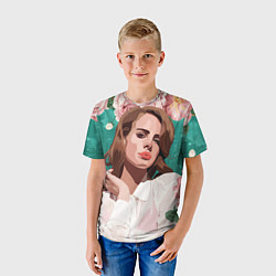 Футболка детская Lana del rey, цвет: 3D-принт — фото 2