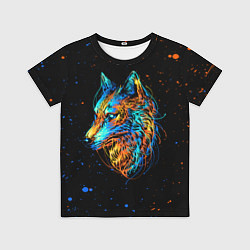 Футболка детская КРАСОЧНЫЙ ВОЛК, цвет: 3D-принт