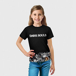 Футболка детская 8bit Dark Souls, цвет: 3D-принт — фото 2