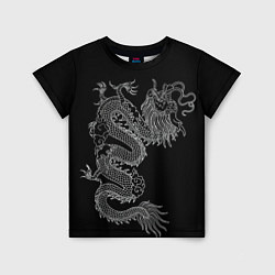 Детская футболка ЧБ Дракон