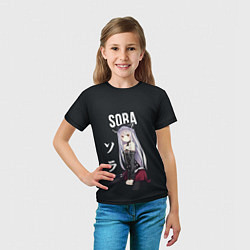 Футболка детская Связанные небом SORA, цвет: 3D-принт — фото 2
