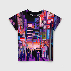 Детская футболка Переулок Токио