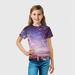 Футболка детская Долина, цвет: 3D-принт — фото 2