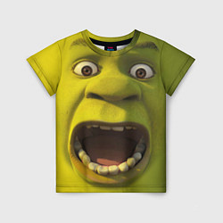 Детская футболка Shrek is Yelling