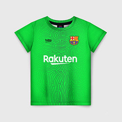 Футболка детская FC Barcelona Goalkeeper 202122, цвет: 3D-принт