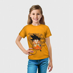 Футболка детская Kid Goku, цвет: 3D-принт — фото 2