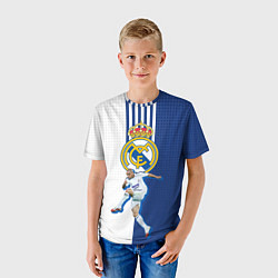 Футболка детская Роберто Карлос Реал Мадрид, цвет: 3D-принт — фото 2