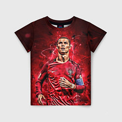 Футболка детская Cristiano Ronaldo Portugal, цвет: 3D-принт