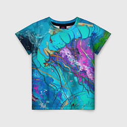 Детская футболка Красочная медуза