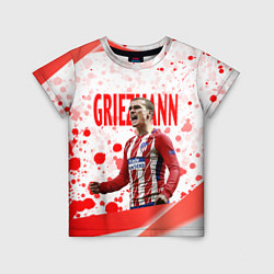 Детская футболка Антуан Гризманн Antoine Griezmann спина Z